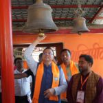 देवीधुरा पहुंच कर सीएम ने माँ वाराही धाम में मत्था टेका, पुनर्निर्माण कार्य देखा